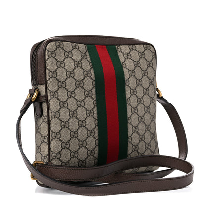 Gucci GG Supreme Monogram Web Small Ophidia Messenger Bag Brown 3 of 13