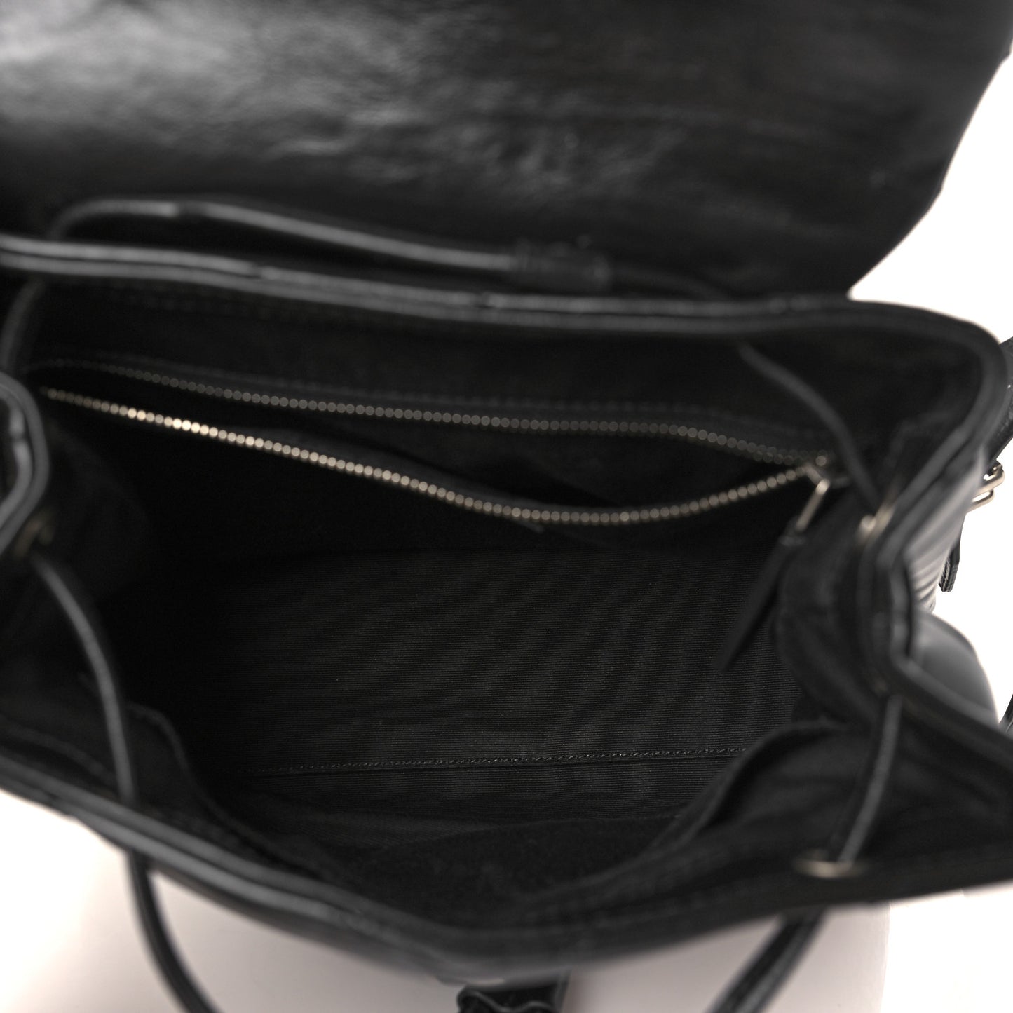 Calfskin Y Quilted Monogram Small Loulou Backpack Black