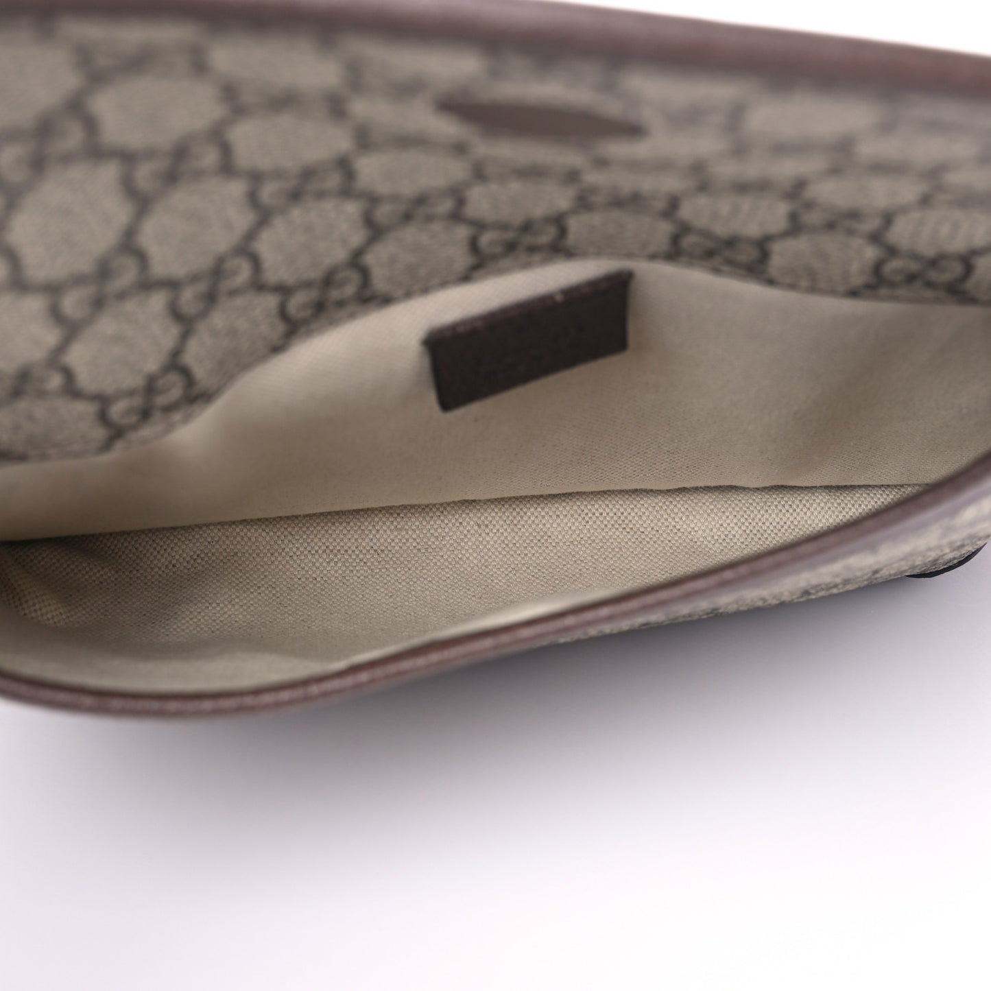 GG Supreme Monogram Neo Vintage Web Belt Bag Brown