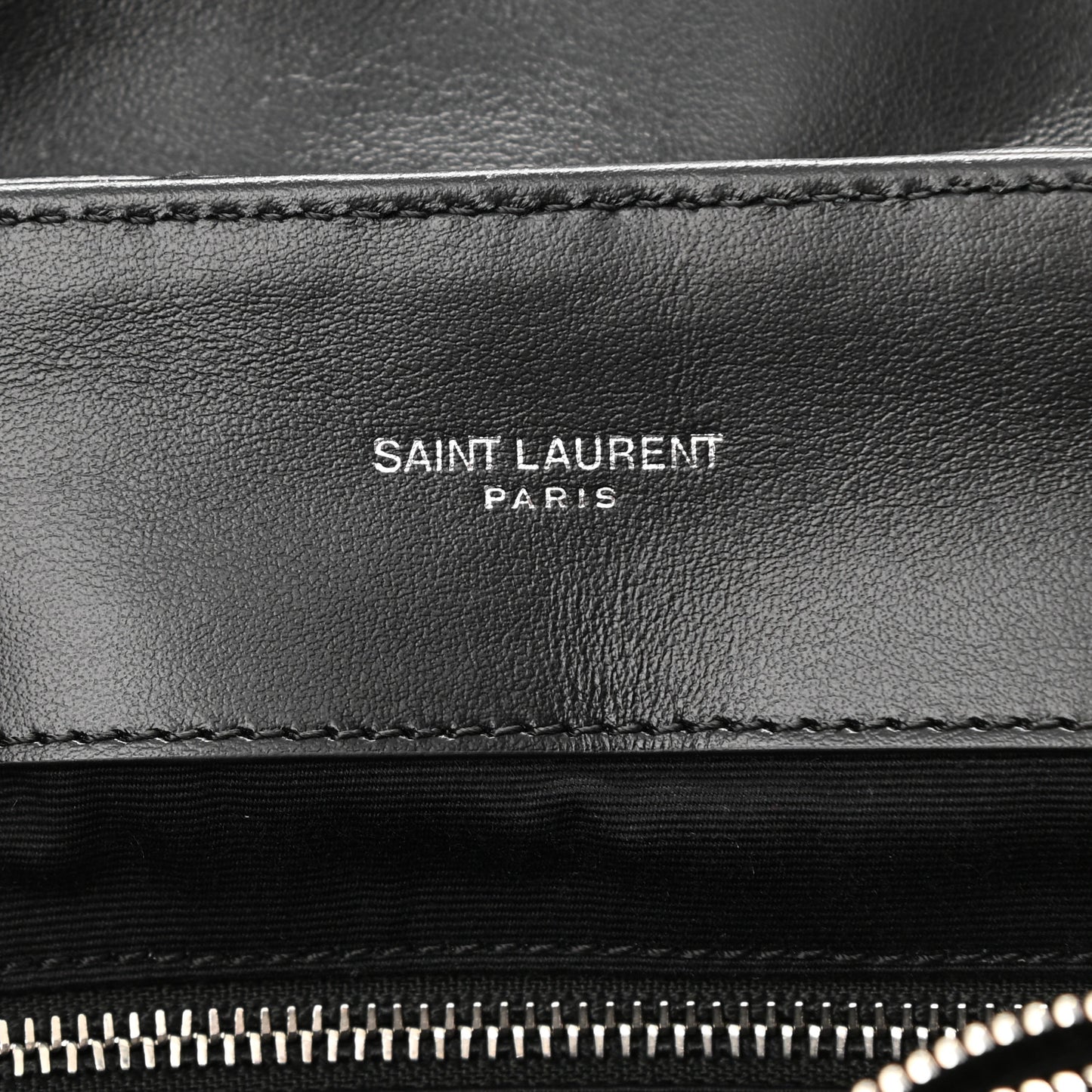 Calfskin Y Quilted Monogram Medium Loulou Chain Satchel Black