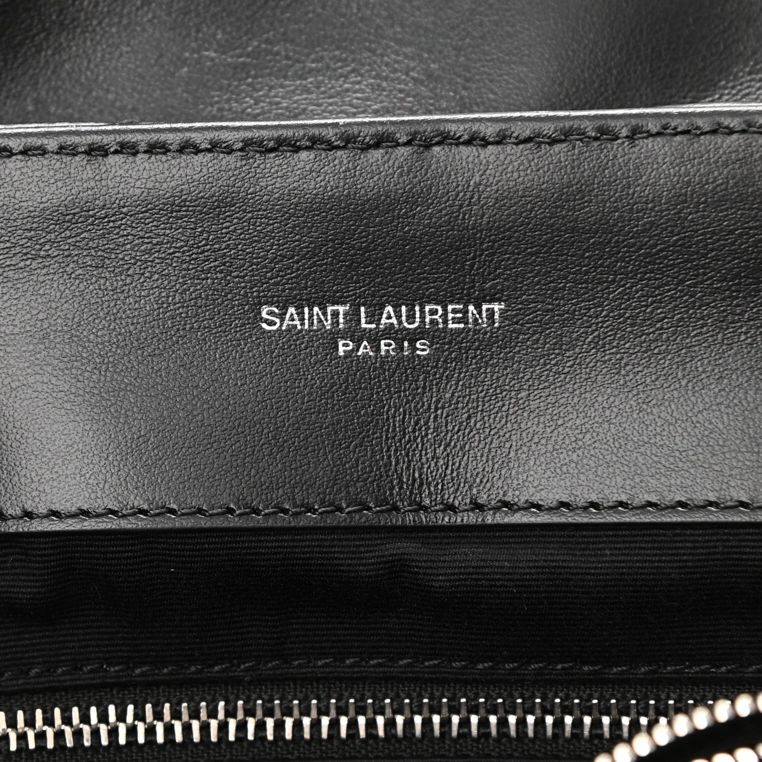 Saint Laurent Calfskin Y Quilted Monogram Medium Loulou Chain Satchel Black 6 of 9
