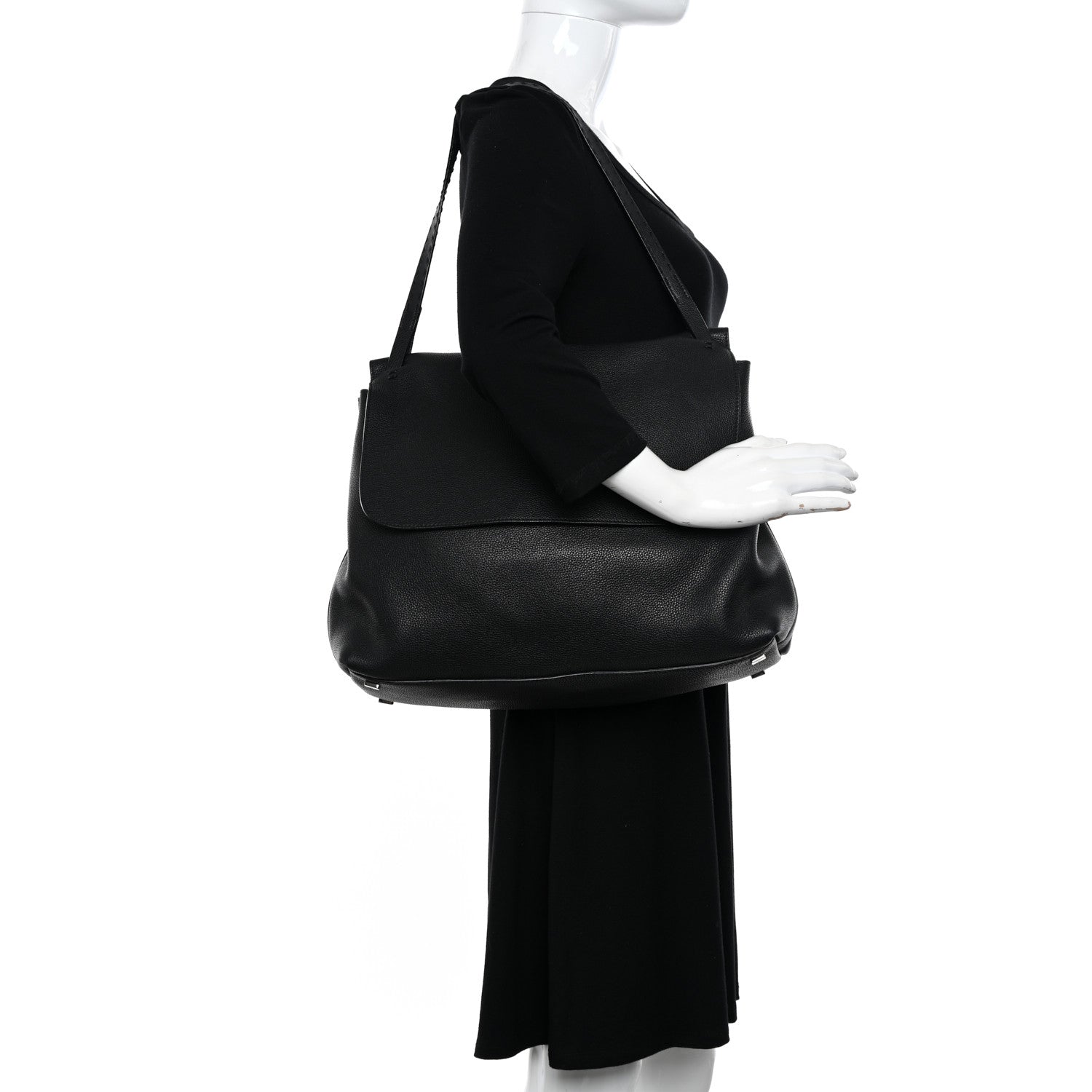 The Row Grained Calfskin Sidekick Black 2 of 12
