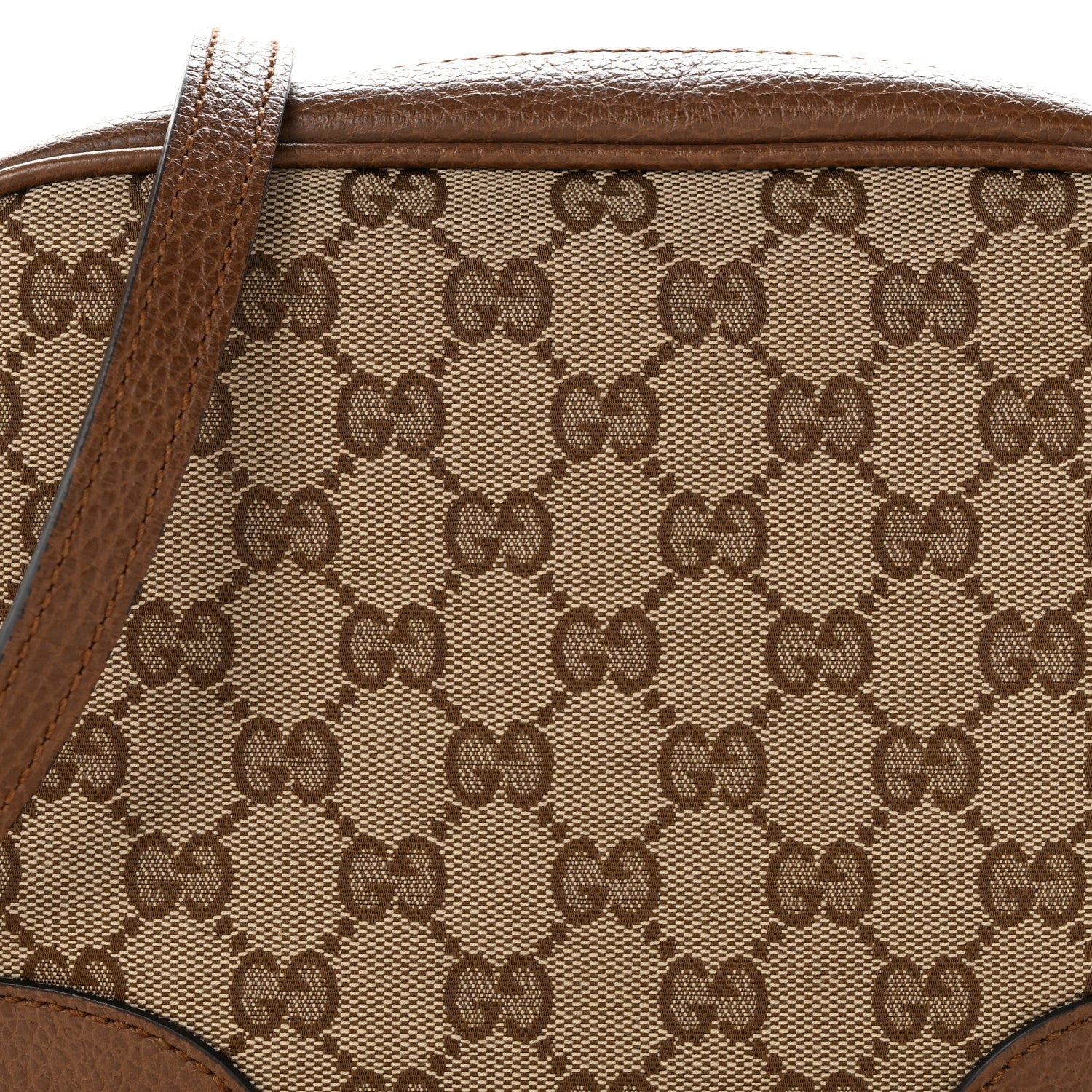 Gucci Monogram Mini Bree Messenger Bag Beige Tabacco 8 of 14