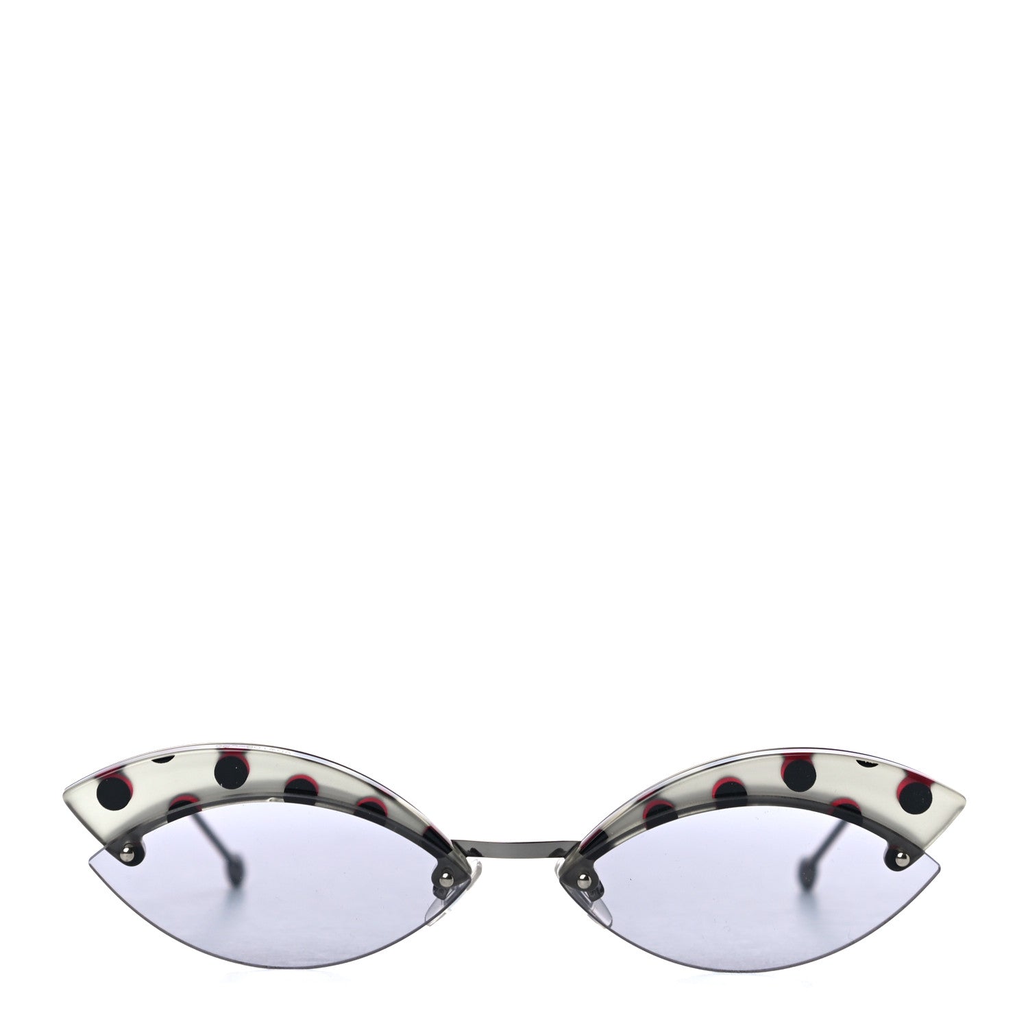 Fendi Defender Butterfly Polka Dot Sunglasses FF 0370/S Purple 3 of 7