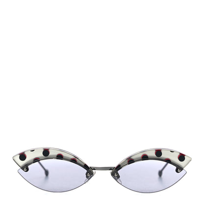 Fendi Defender Butterfly Polka Dot Sunglasses FF 0370/S Purple 3 of 7