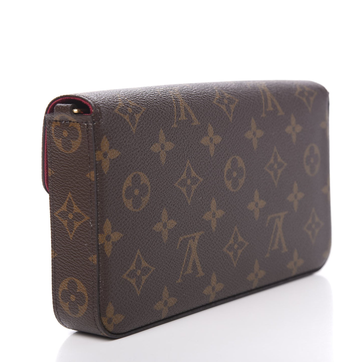 Monogram Pochette Felicie Chain Wallet Fuchsia