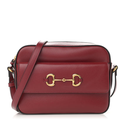 Gucci Azalea Calfskin Small Horsebit 1955 Shoulder Bag New Cherry Red 1 of 10