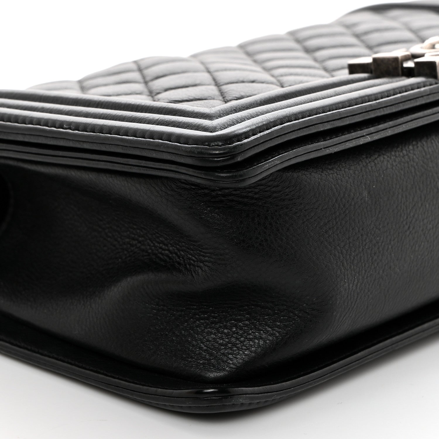 Chanel Calfskin Quilted Medium Boy Flap Black 9 of 10