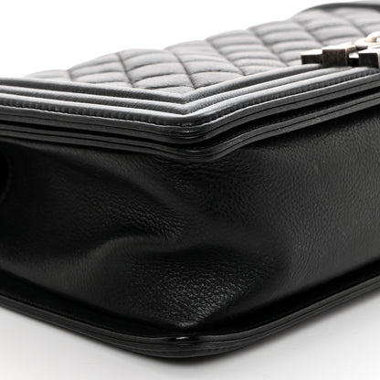 Chanel Calfskin Quilted Medium Boy Flap Black 9 of 10