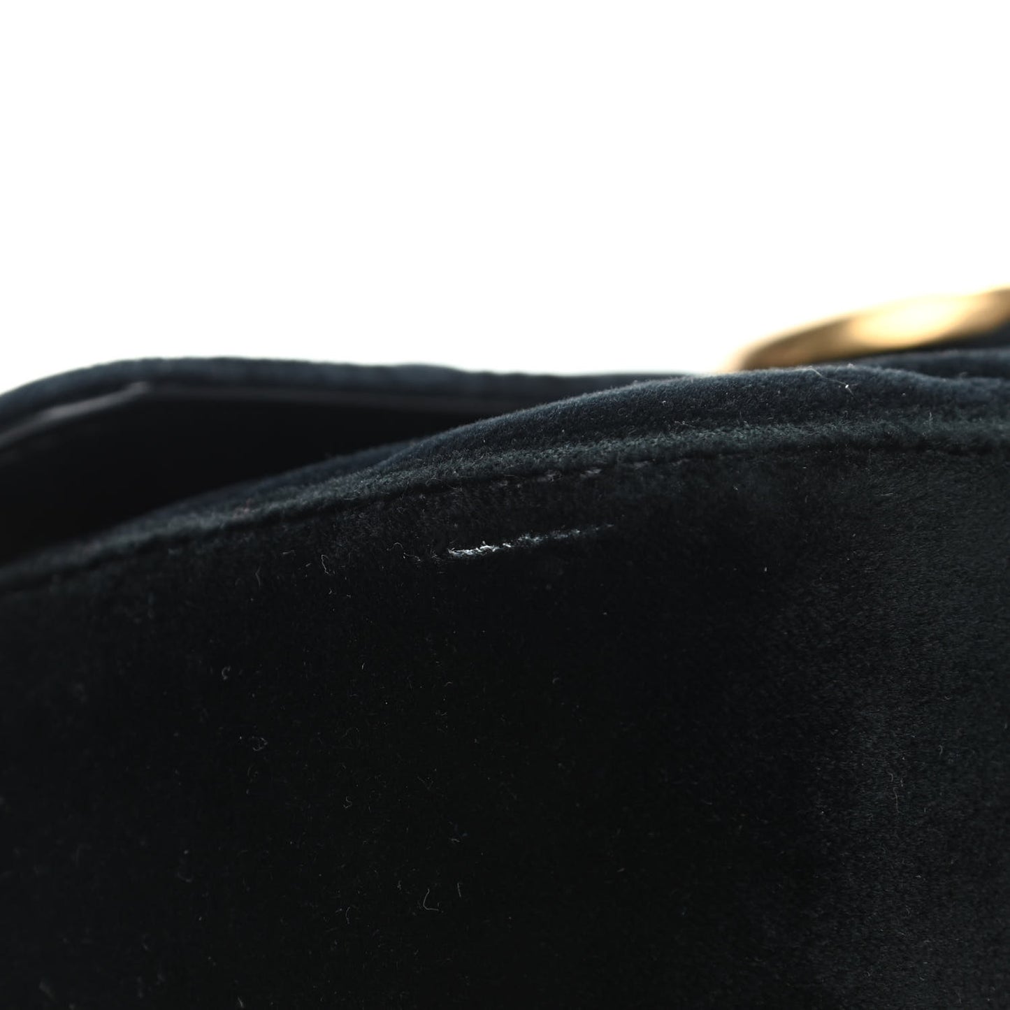 Velvet Matelasse Mini GG Marmont Shoulder Bag Black