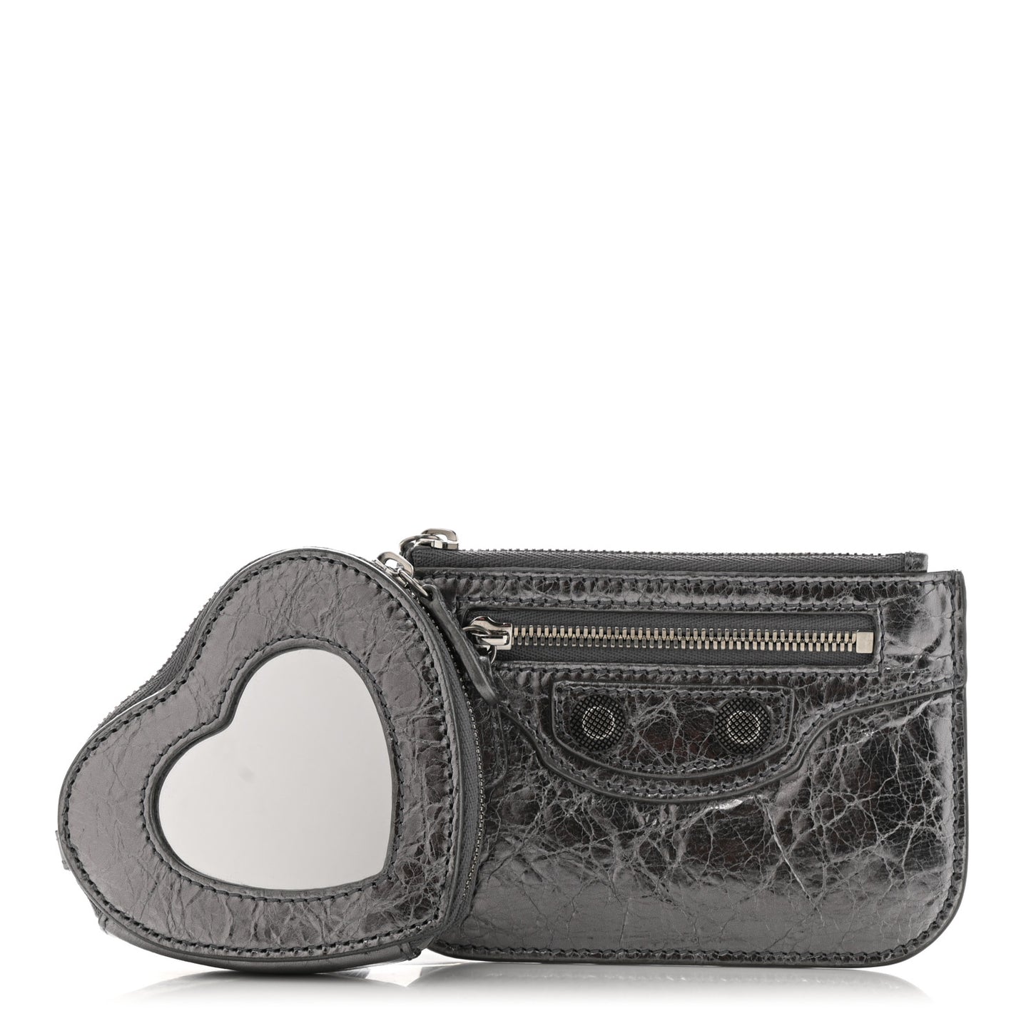 Agneau Le Cagole Clip On Card Mirror Gunmetal