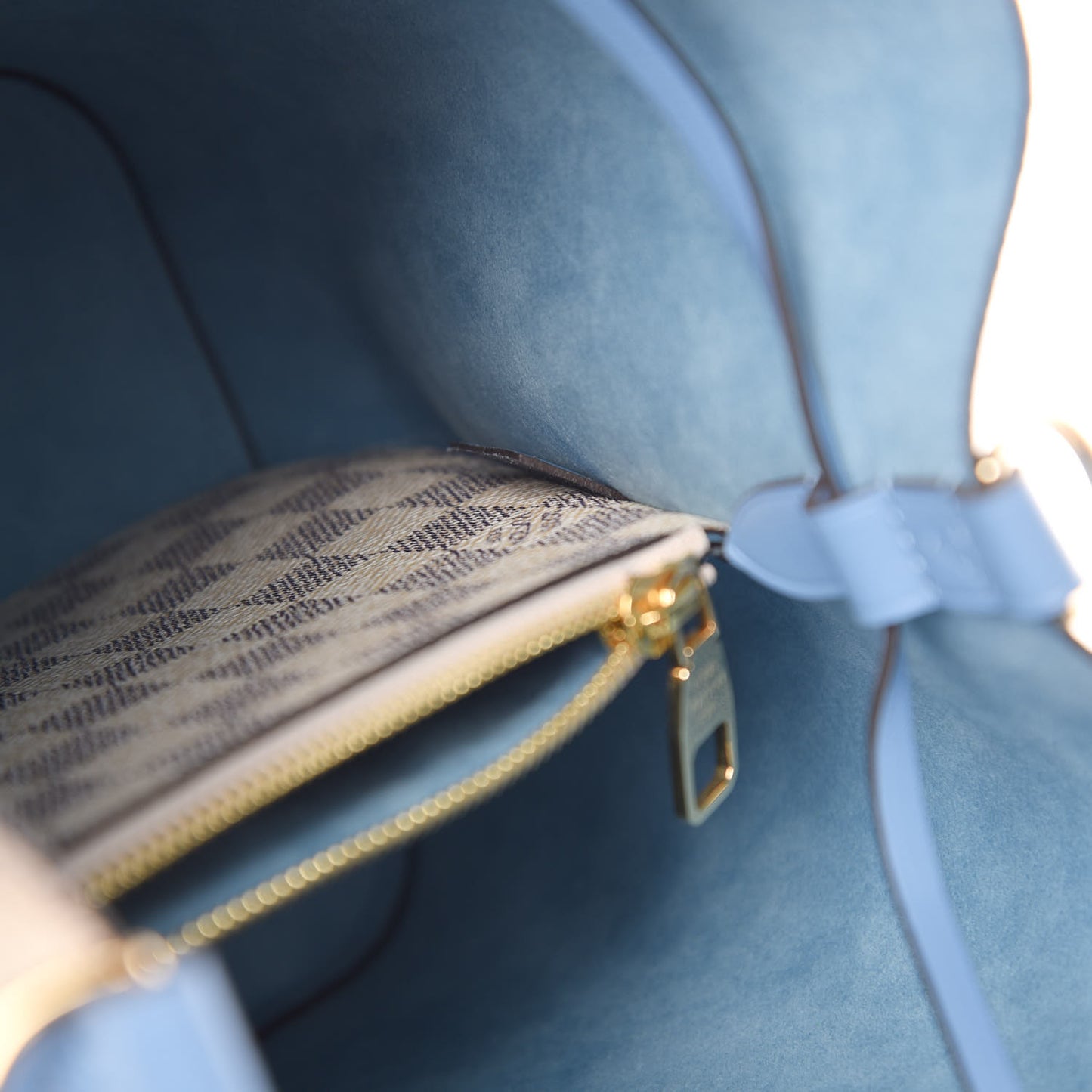 Damier Azur Neonoe MM Bleuet