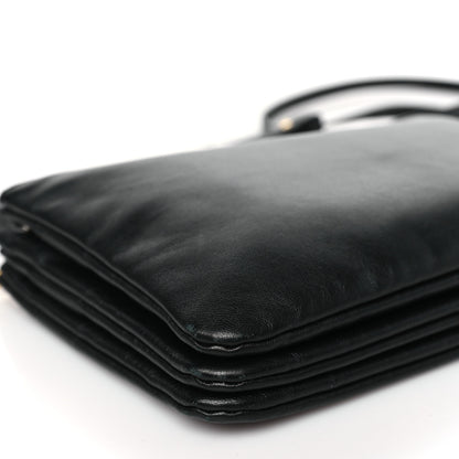 Celine Lambskin Small Trio Crossbody Bag Black 10 of 14