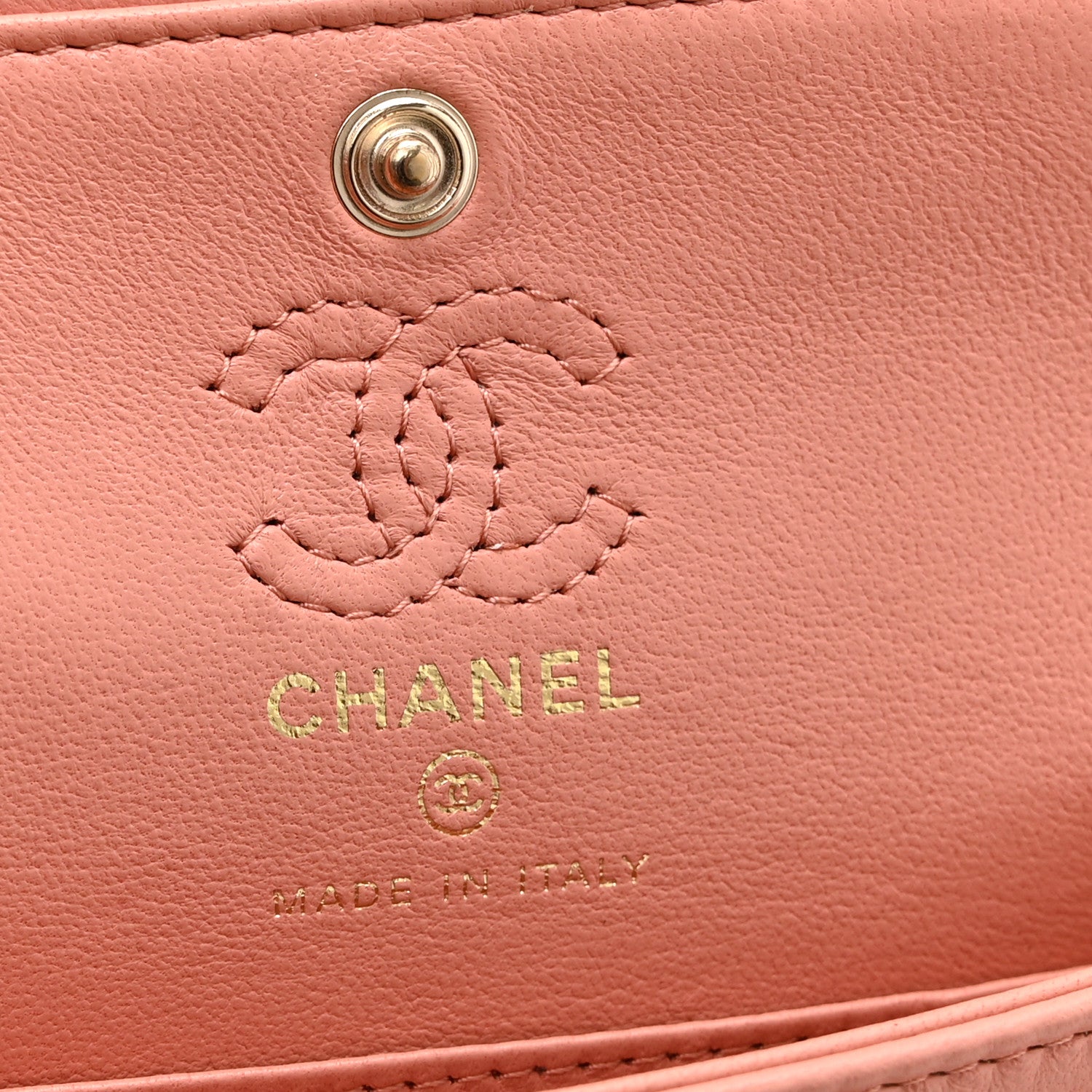 Chanel Lambskin Quilted Mini Flap Bag Charm With Hook Coral 6 of 11