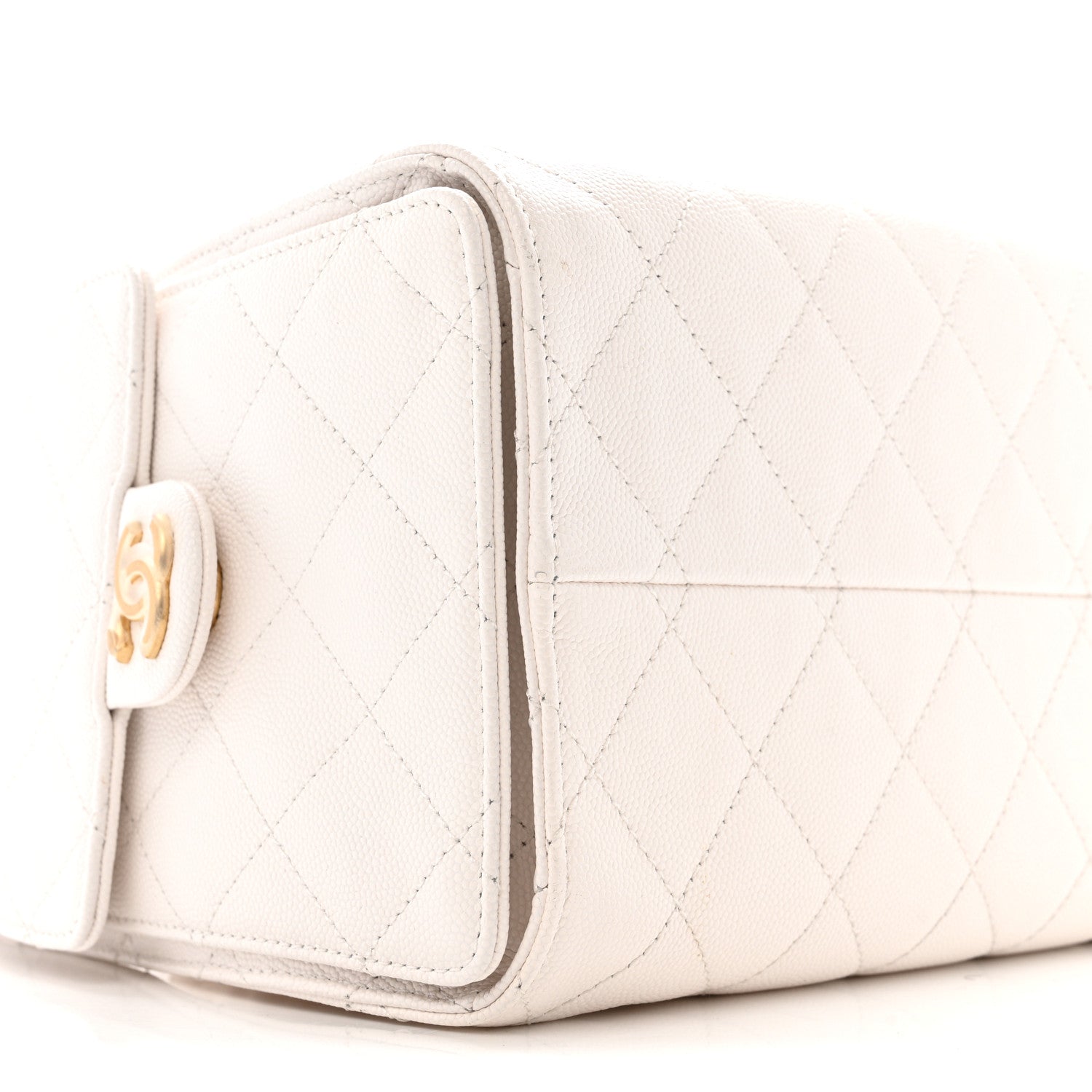 Chanel Caviar Quilted Small Chanel 25 Handbag White 9 of 12