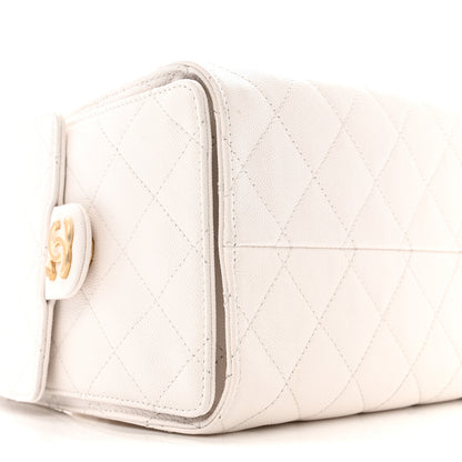 Chanel Caviar Quilted Small Chanel 25 Handbag White 9 of 12