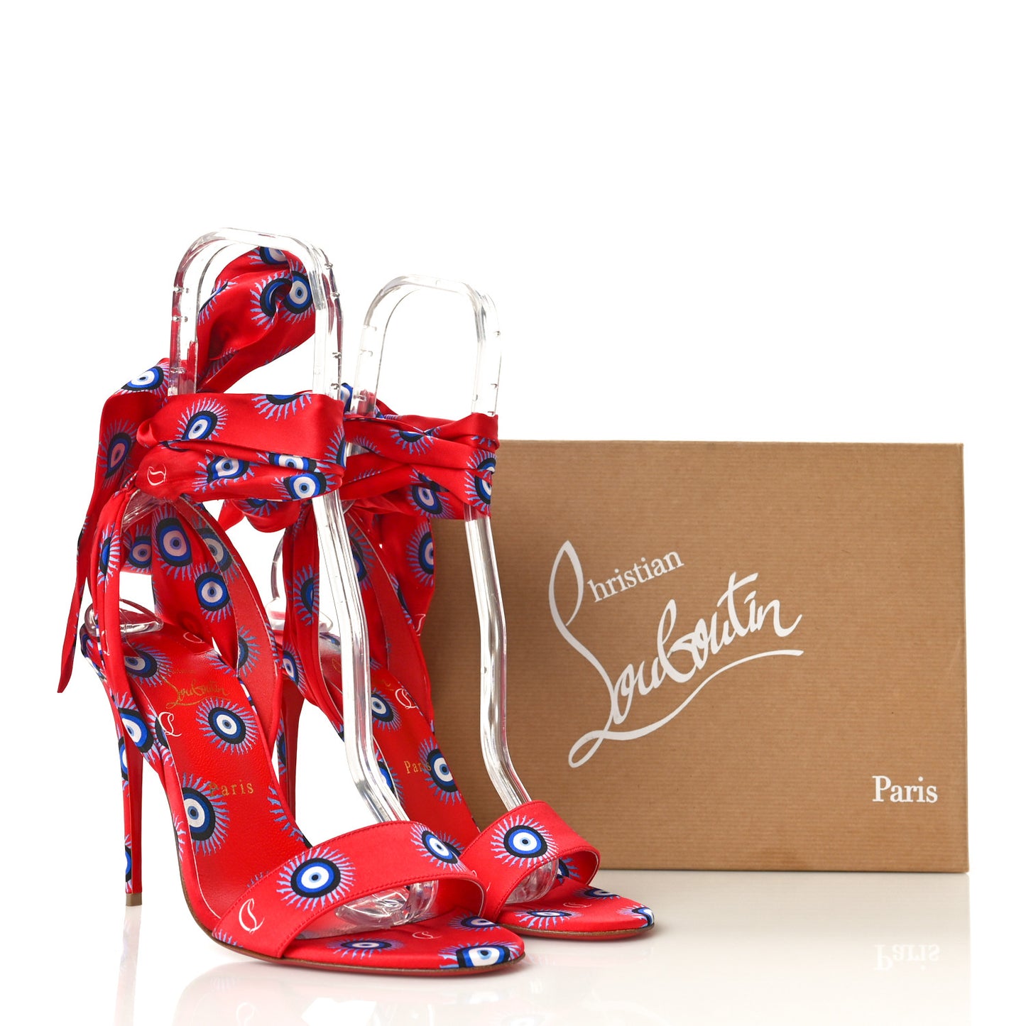 Crepe Satin Greekaba Du Desert 100 Sandal 41 Red