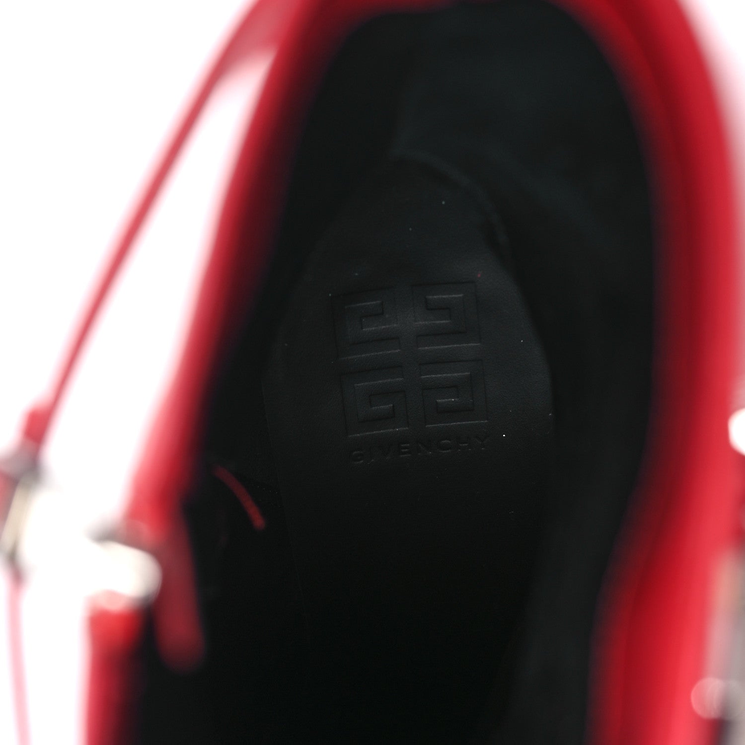 Givenchy Calfskin Shark Lock Ankle Boots 39 Red 7 of 9