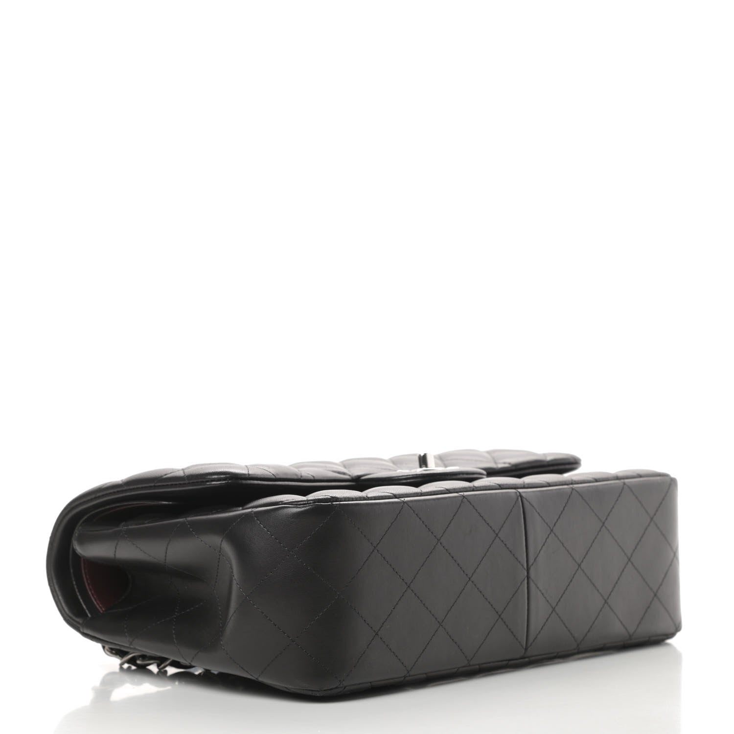 Chanel Lambskin Quilted Jumbo Double Flap Black 4 of 16