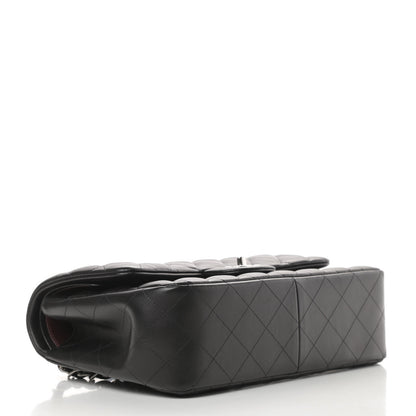 Chanel Lambskin Quilted Jumbo Double Flap Black 4 of 16