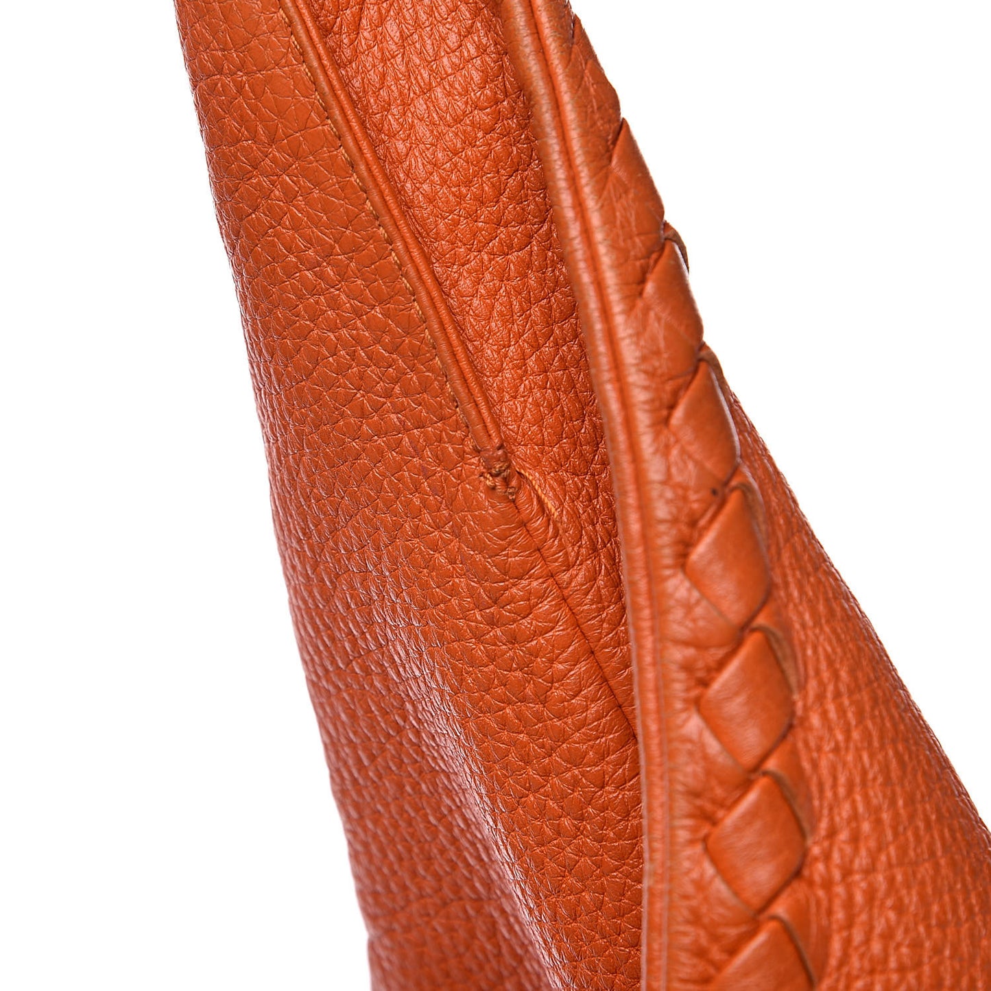 Cervo Deerskin Large Hobo Tangerine