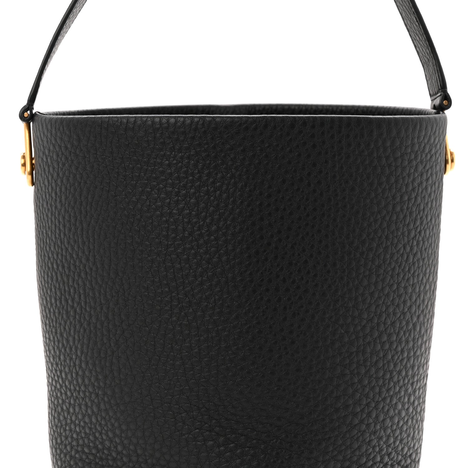The Row Grained Calfskin Small N/S Hook Tote Black 7 of 9