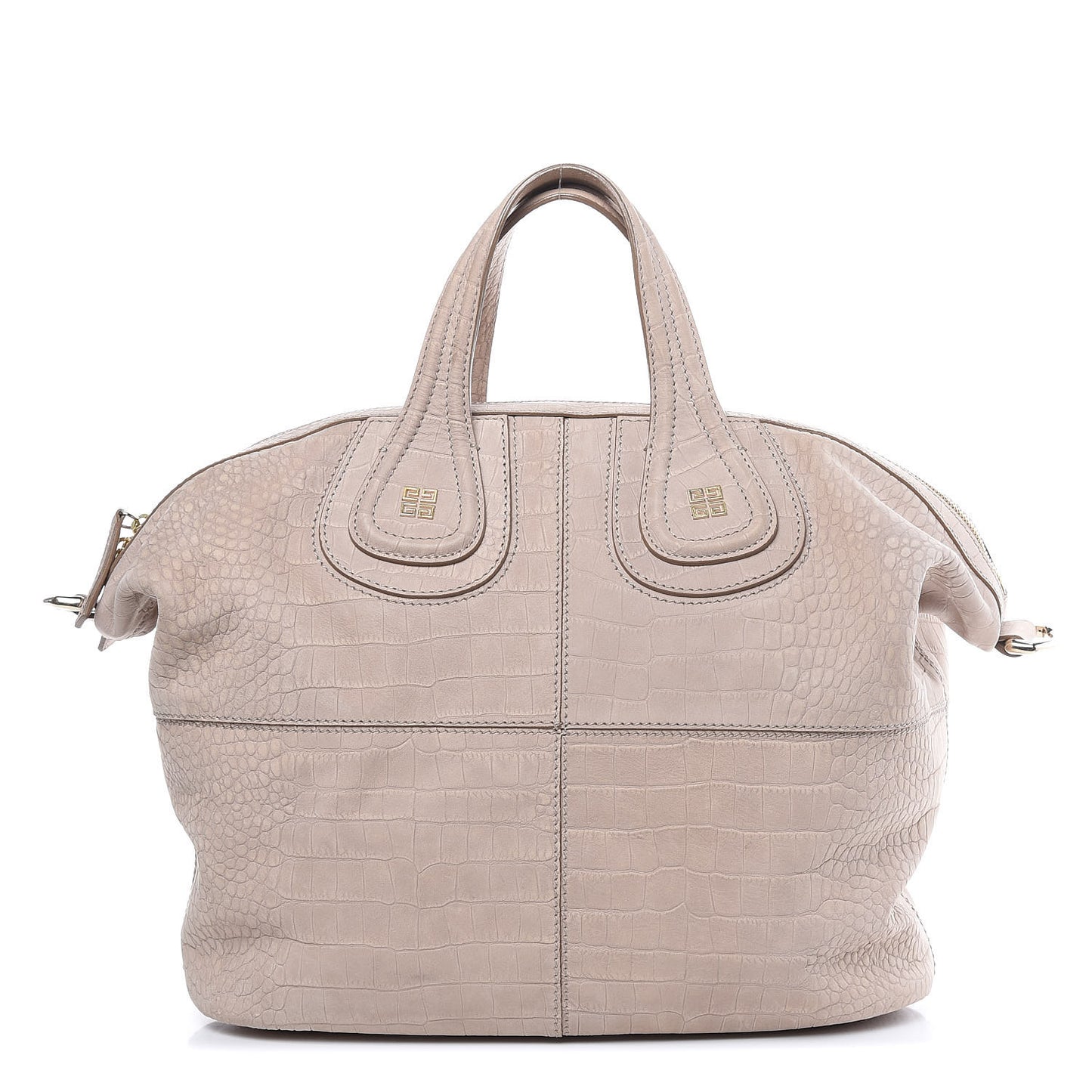 Nubuck Crocodile Embossed Medium Nightingale Taupe
