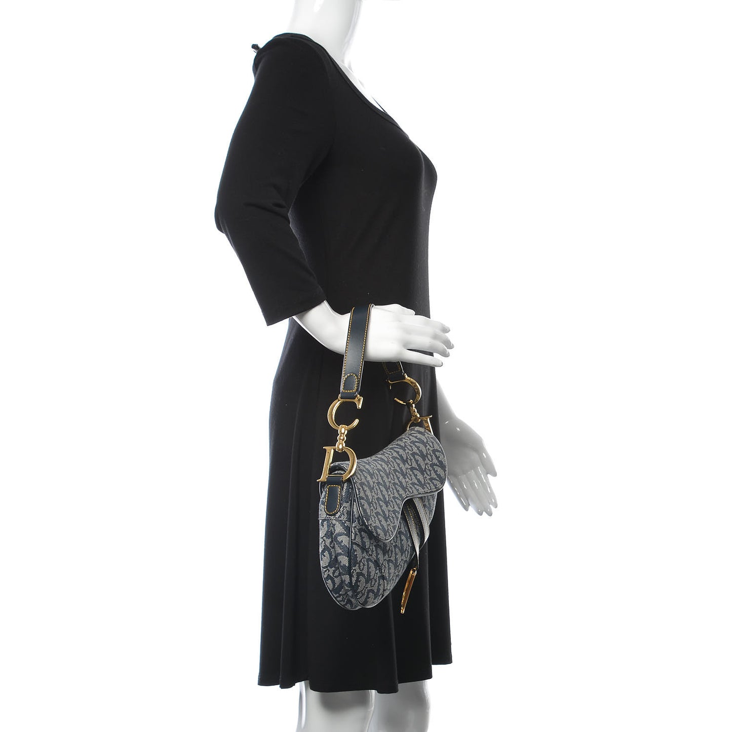 Monogram Saddle Bag Blue
