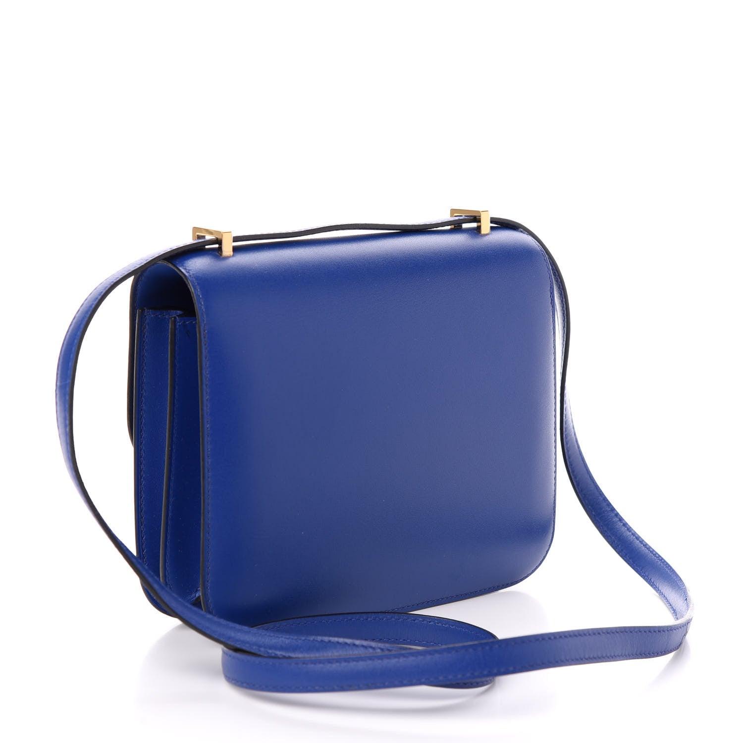 Hermes Tadelakt Constance 18 Bleu Electrique 3 of 12