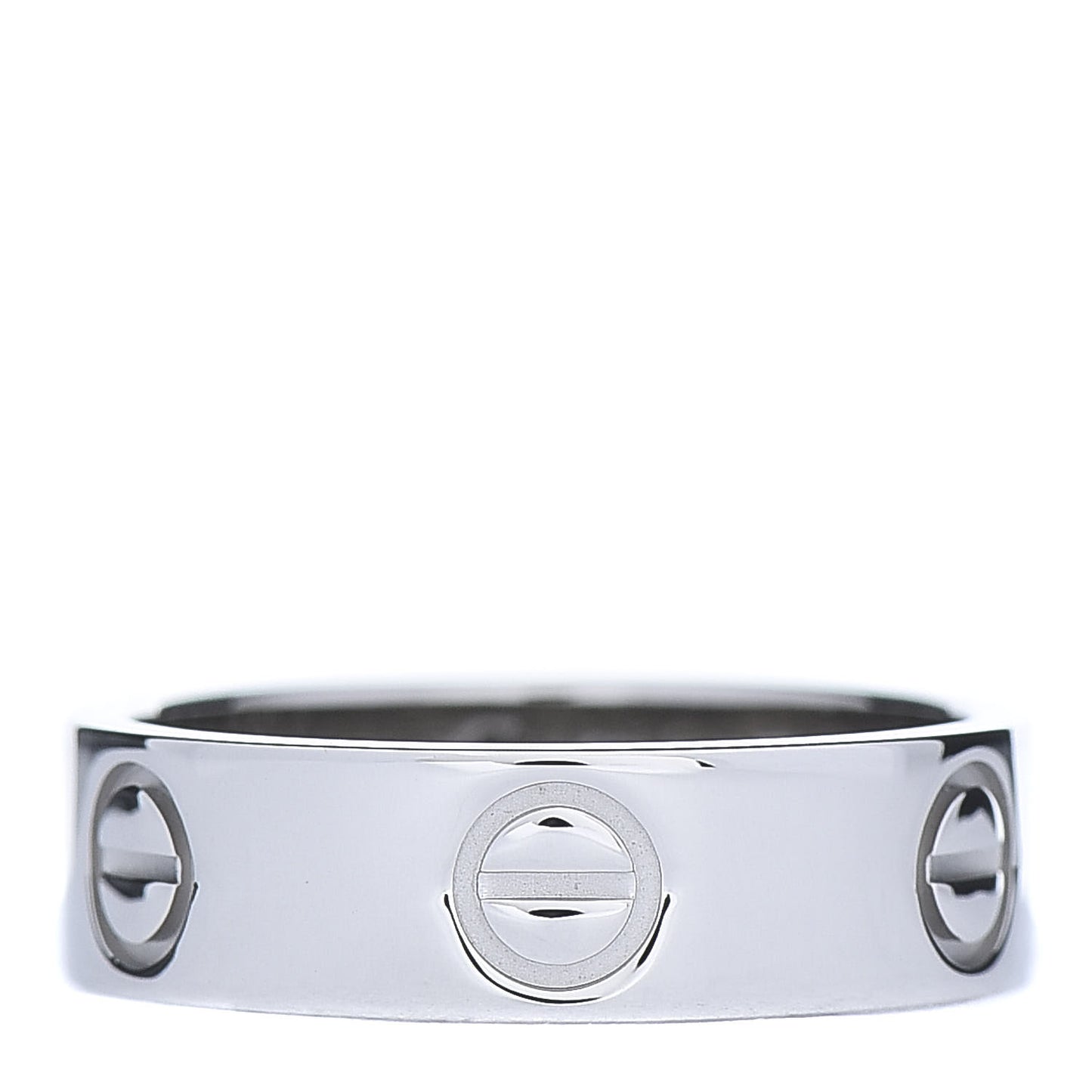 Platinum 5.5mm LOVE Ring 51 5.75