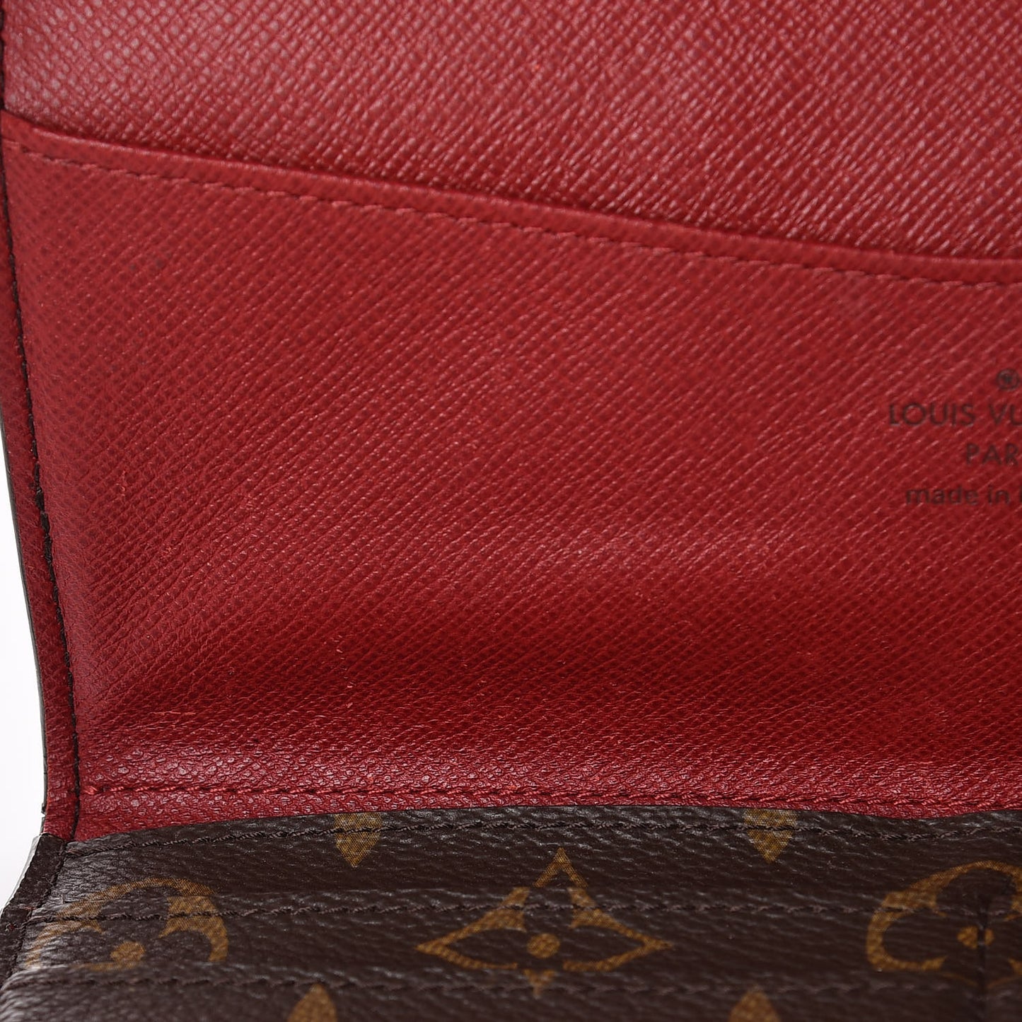 Monogram Josephine Wallet Red