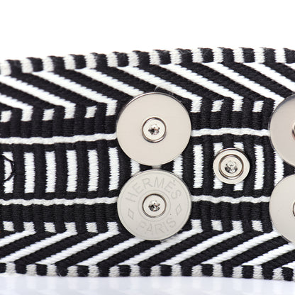 Hermes Toile Sombrero CDC Bracelet T1 Ecru Black 4 of 5