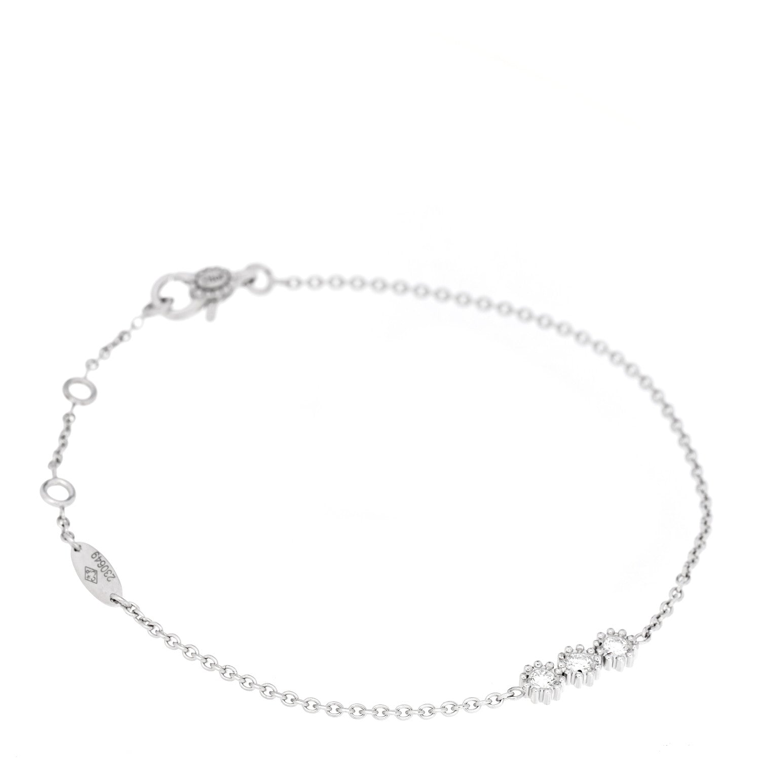 Christian Dior 18K White Gold Diamond Mimirose Bracelet 1 of 5