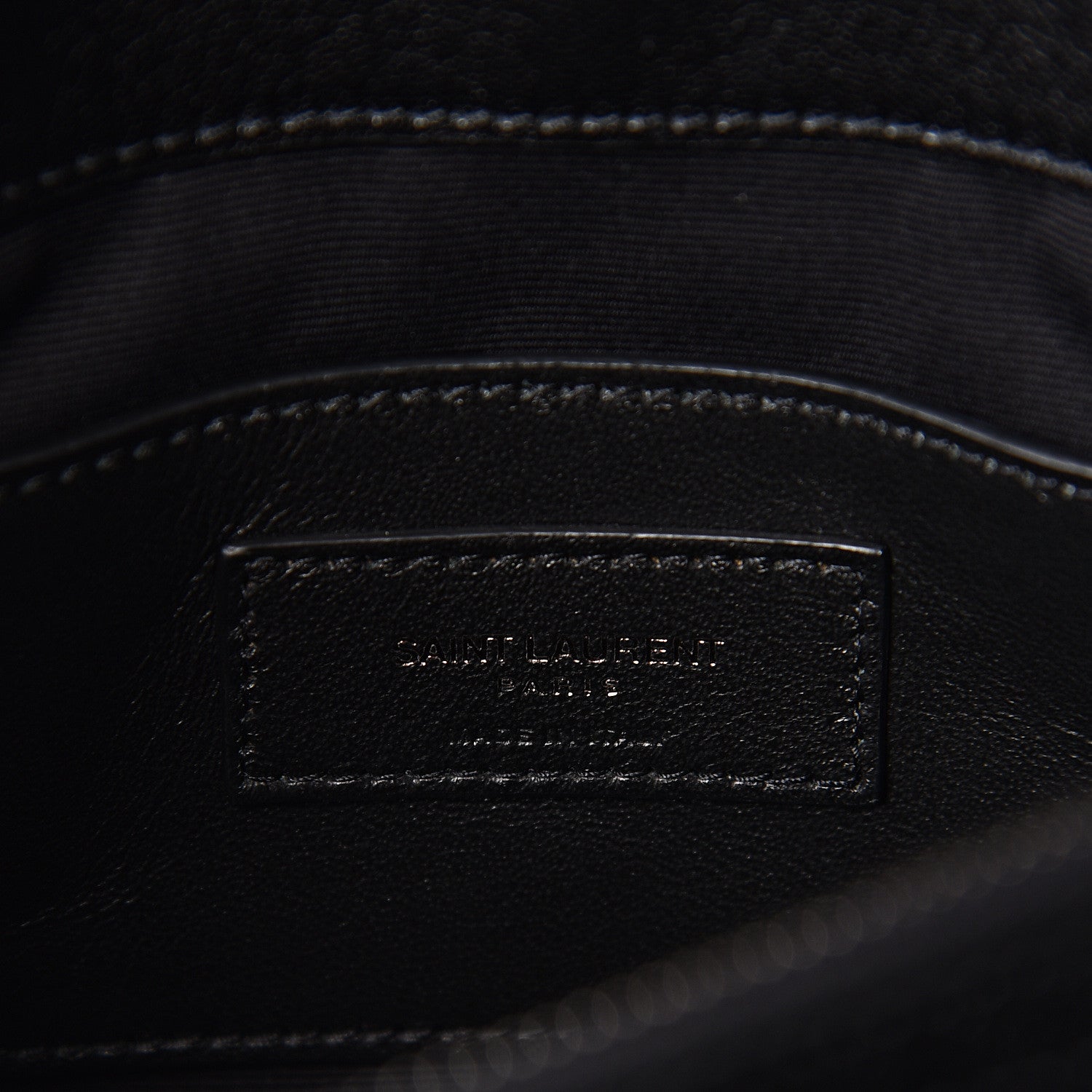 Saint Laurent Sheepskin Matelasse Chevron Monogram Medium College Bag Black 6 of 10