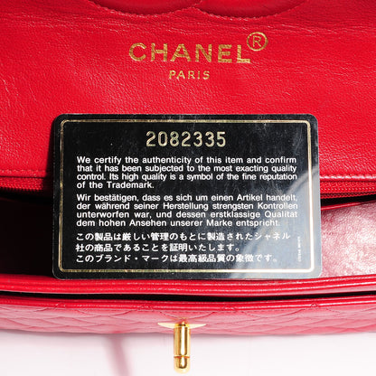 Chanel Lambskin Medium Single Flap Red 16 of 24