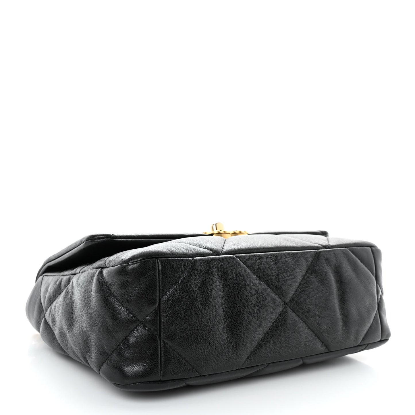 Goatskin Quilted Medium Chanel 19 Flap Black