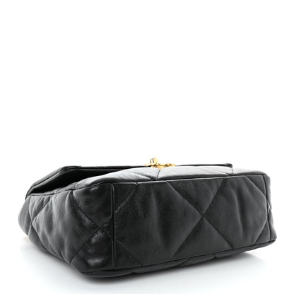 Chanel Goatskin Quilted Medium Chanel 19 Flap Black 4 of 12