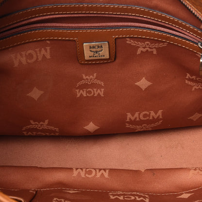 MCM Visetos Satchel Cognac 5 of 12