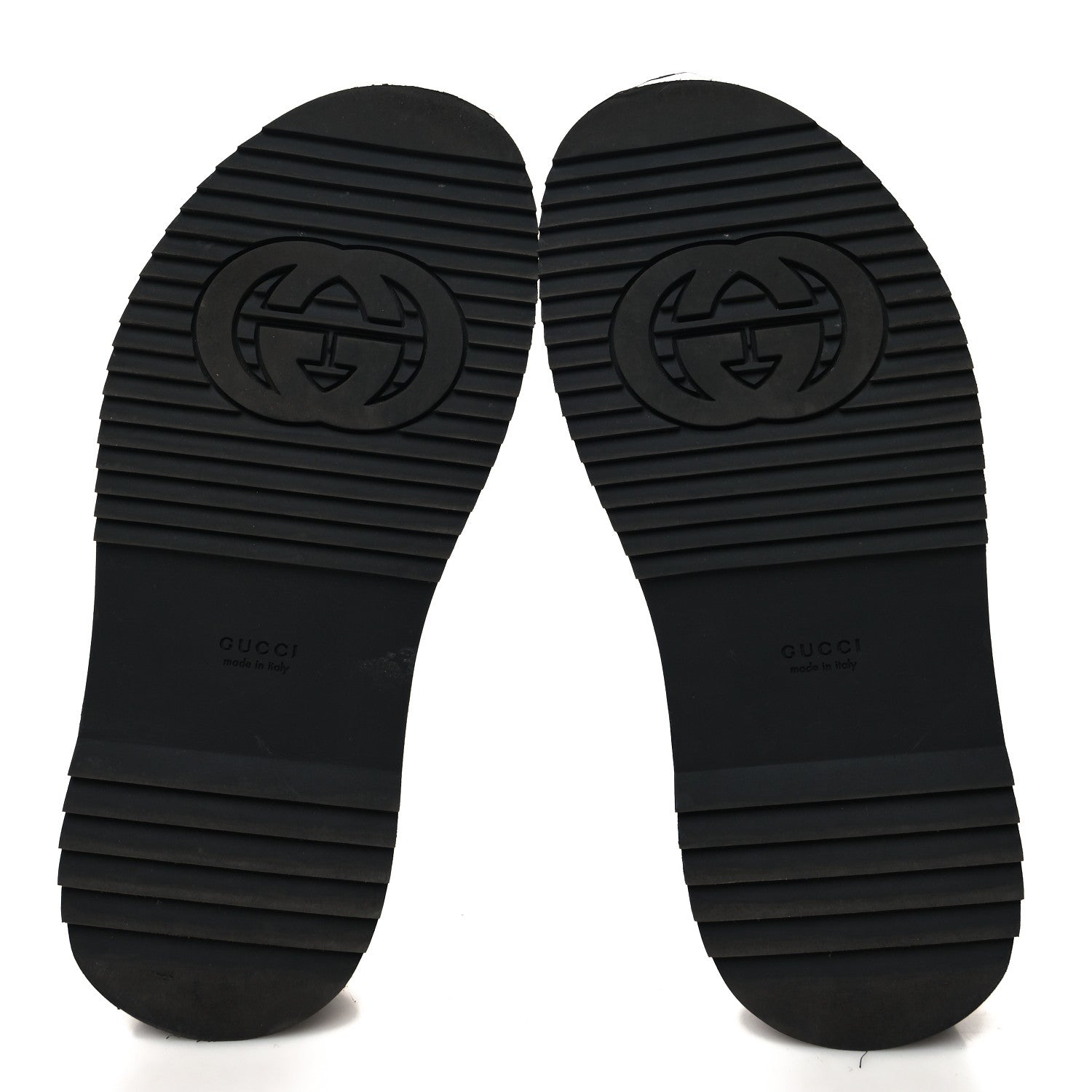 Gucci Jacquard Black Denim GG Monogram Angelina Platform 55mm Slide Sandals 36 Black Ivory 5 of 8