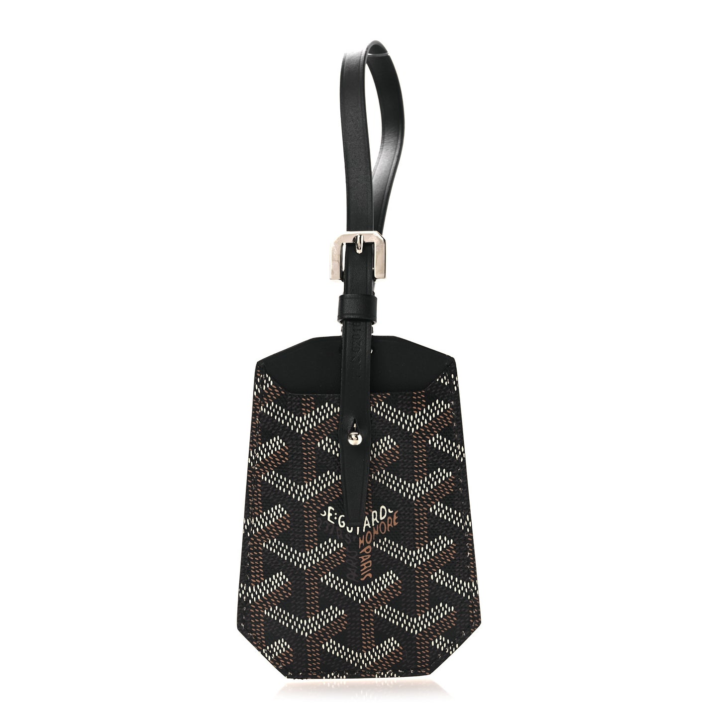 Goyardine Luggage Tag Black