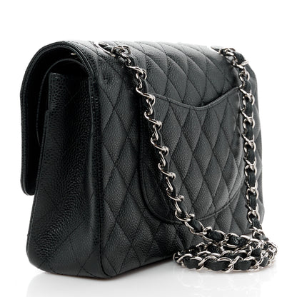 Chanel Caviar Quilted Medium Double Flap Black 3 of 14