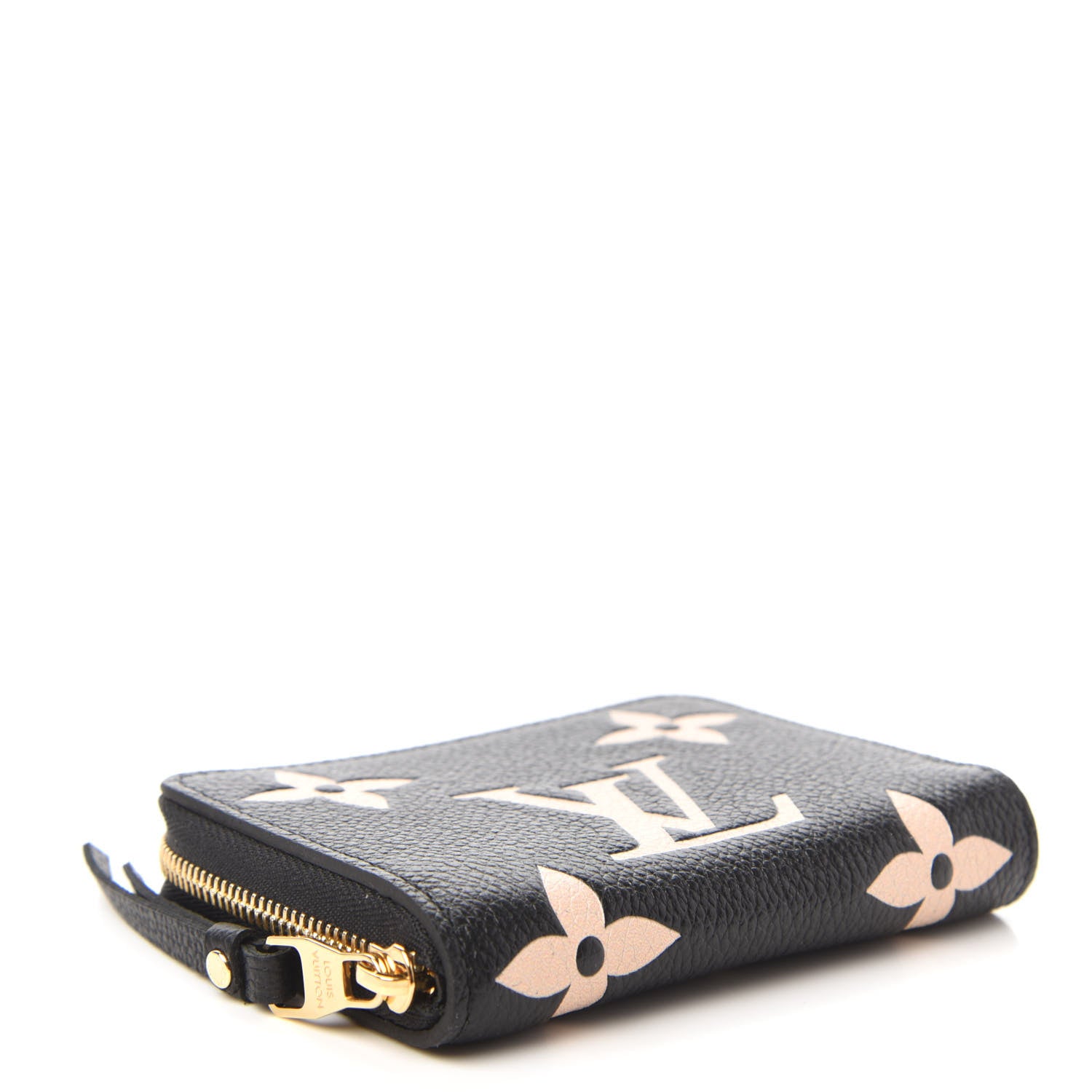 Louis Vuitton Empreinte Monogram Giant Zippy Coin Purse Black Beige 4 of 11