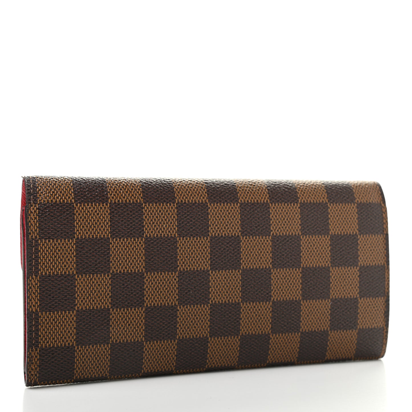 Damier Ebene Emilie Wallet Red