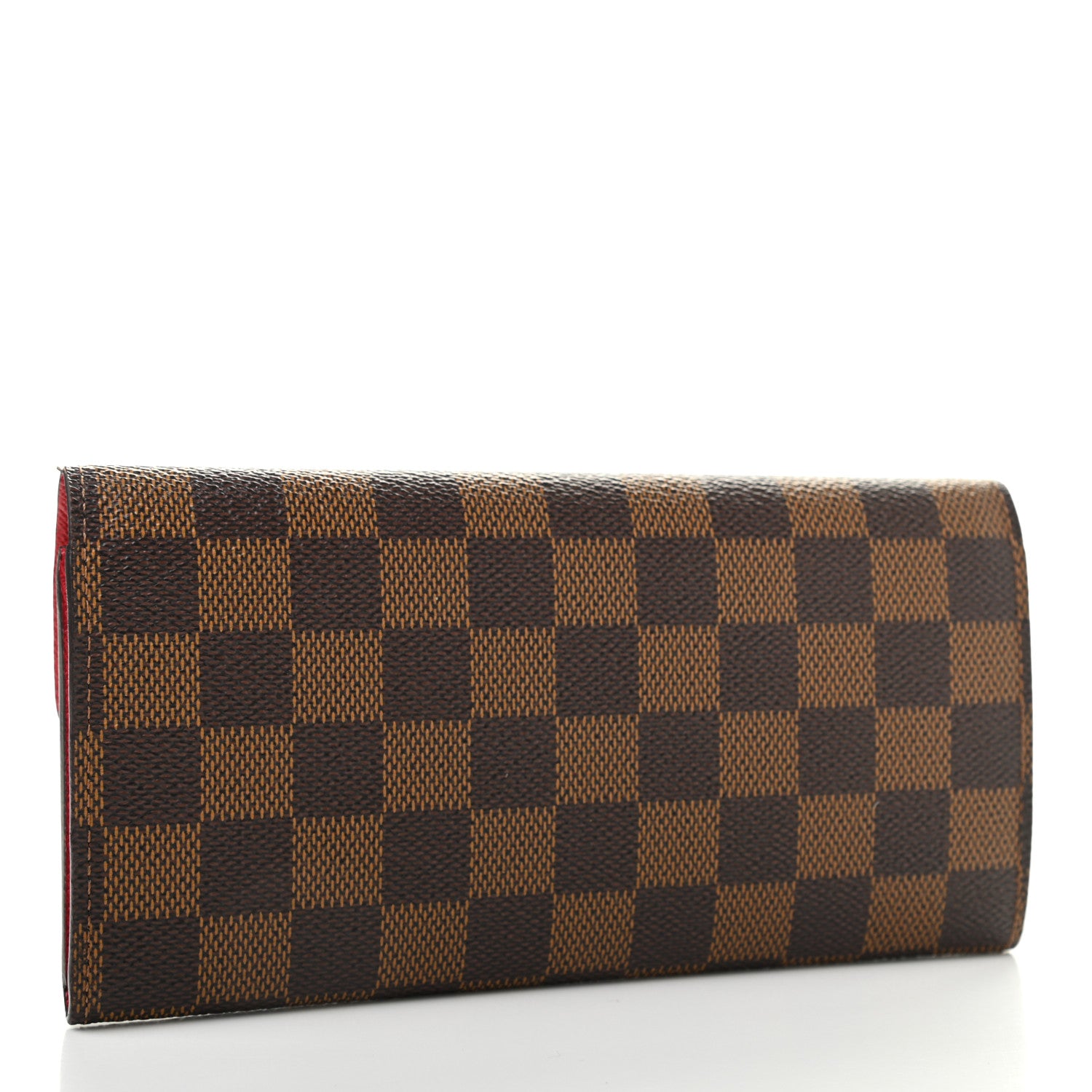 Louis Vuitton Damier Ebene Emilie Wallet Red 3 of 10