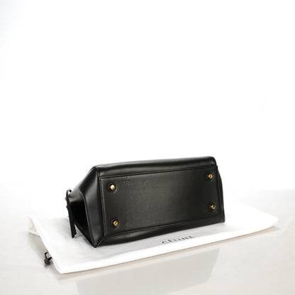 Celine Smooth Calfskin Medium Edge Shoulder Bag Black 4 of 9