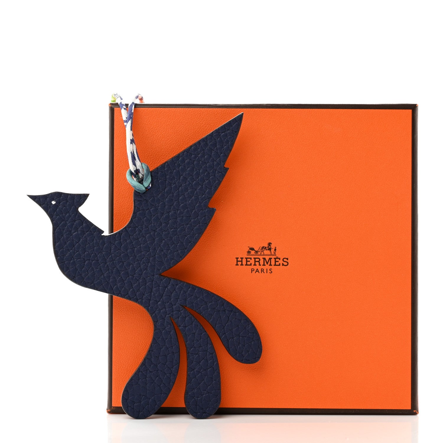 Hermes Togo Epsom Phoenix Petit H Bag Charm 4 of 4