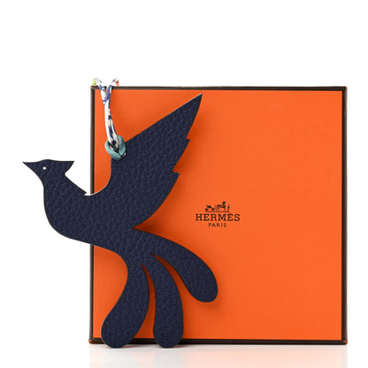 Hermes Togo Epsom Phoenix Petit H Bag Charm 4 of 4