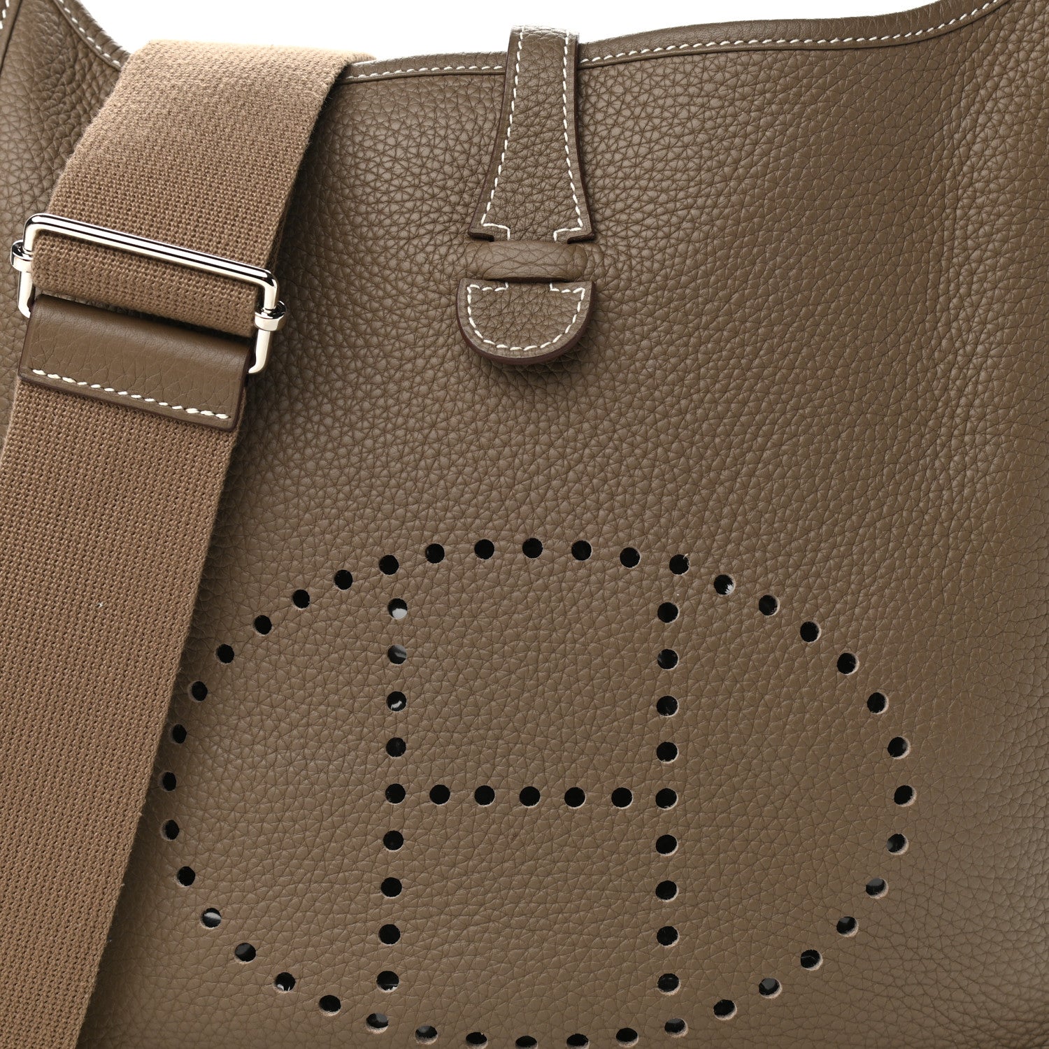 Hermes Taurillon Clemence Evelyne III PM Etoupe 8 of 10