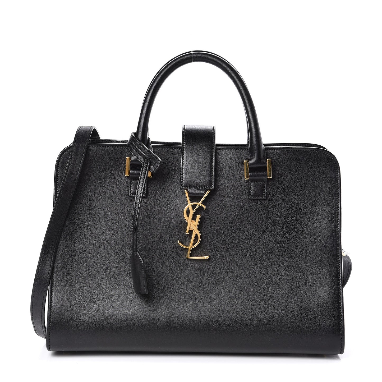 Calfskin Small Monogram Cabas Black