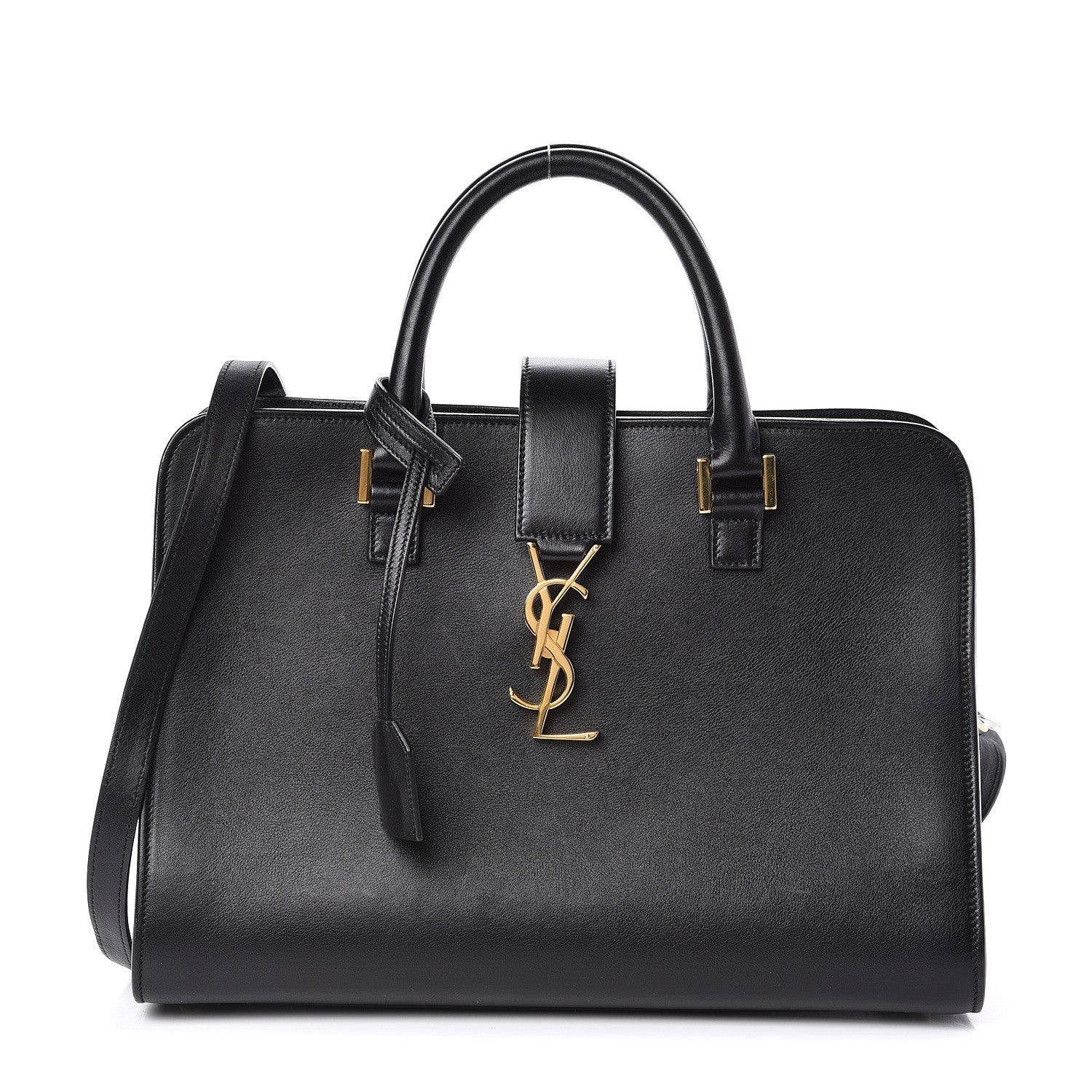 Saint Laurent Calfskin Small Monogram Cabas Black 1 of 10